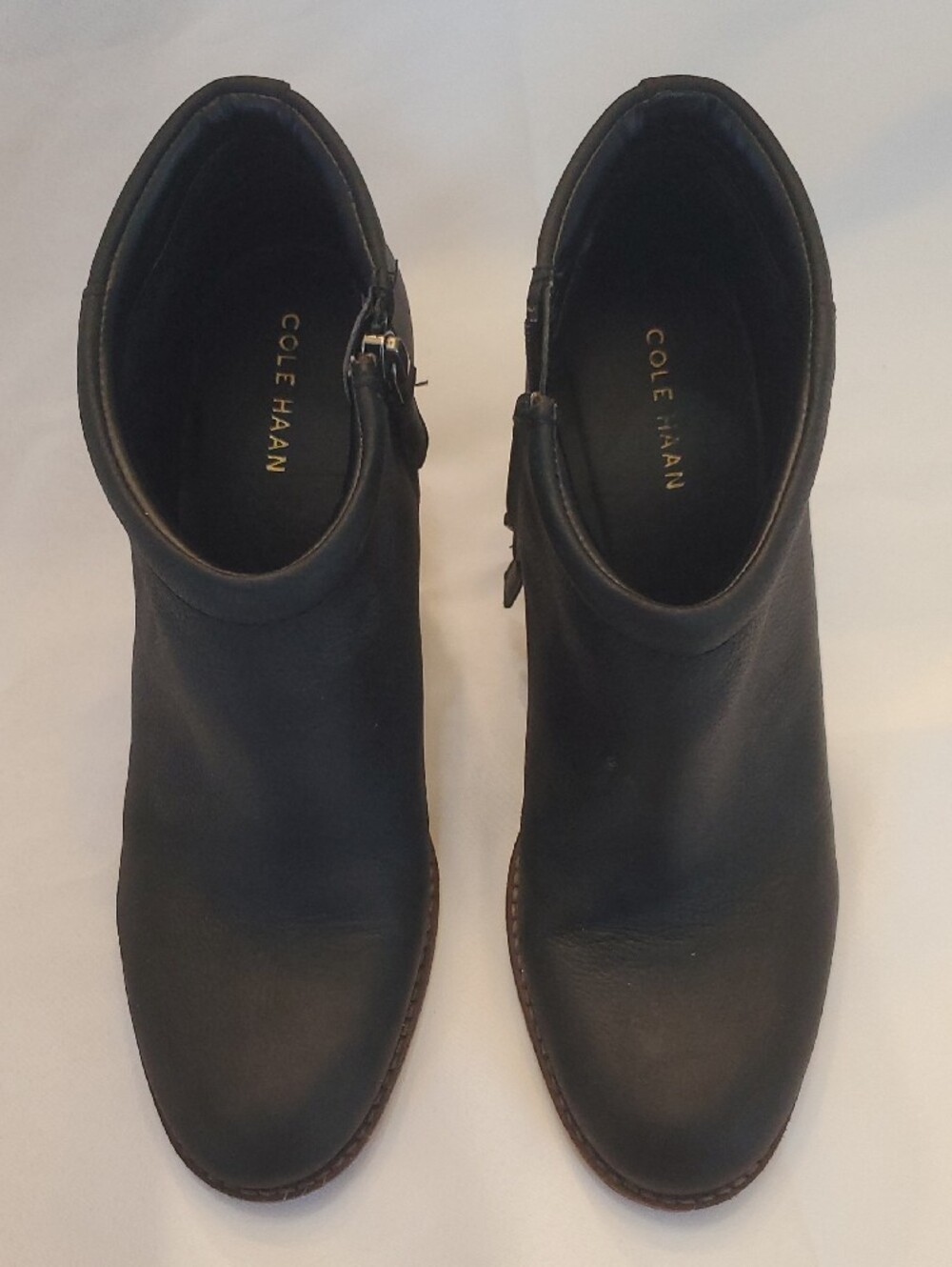 Cole Haan Black Leather Grand OS Prynne Women's Ankle Booties Shoes 8.5 - Picture 2 of 12